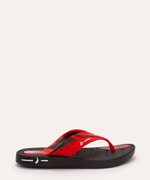 chinelo infantil de dedo rider vermelho