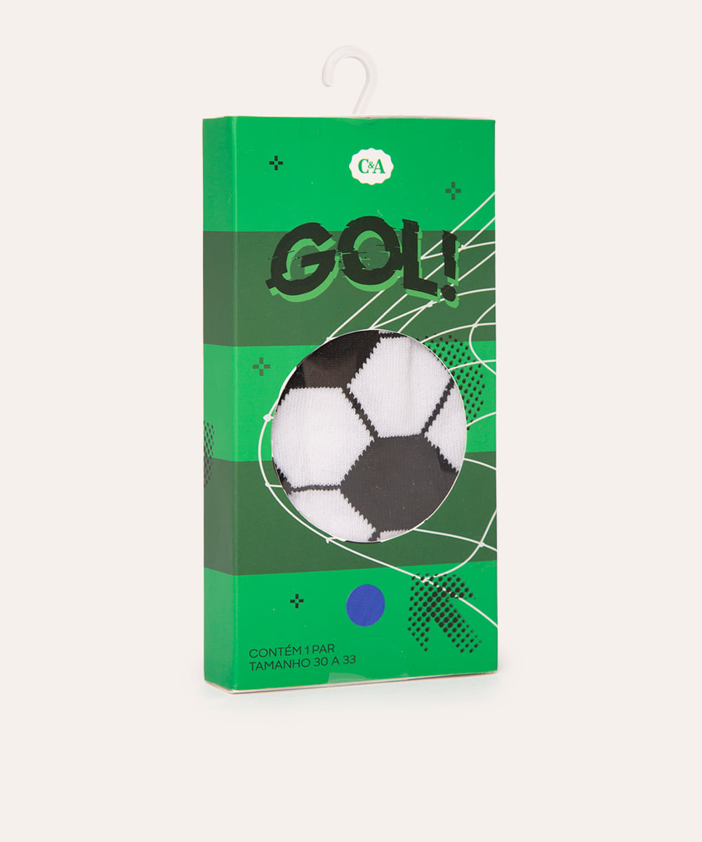 meia cano longo futebol branco