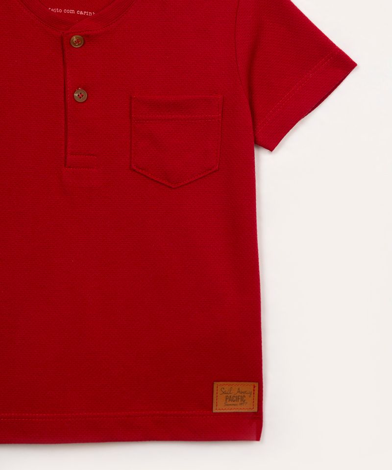 C&A camiseta de algodão infantil haikyu manga curta vermelha 