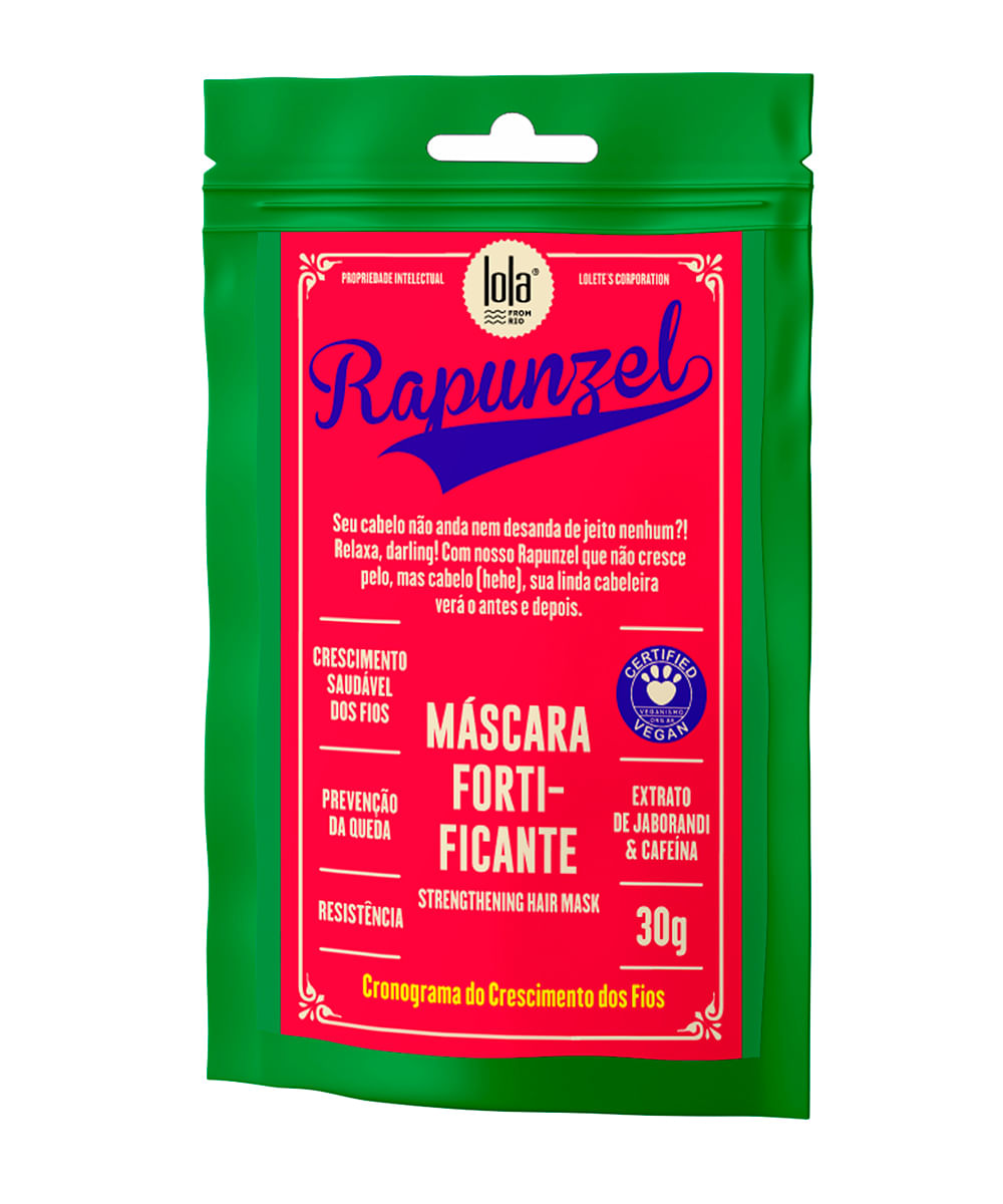 máscara de tratamento sachê rapunzel lola 30g