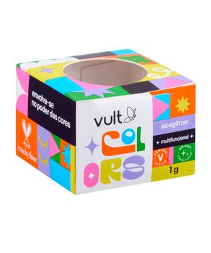 vult colors ecoglitter prata paetê 1g