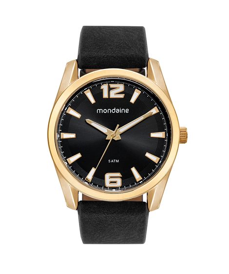relógio analógico mondaine 76787GPMVDH3KE com pulseira preto