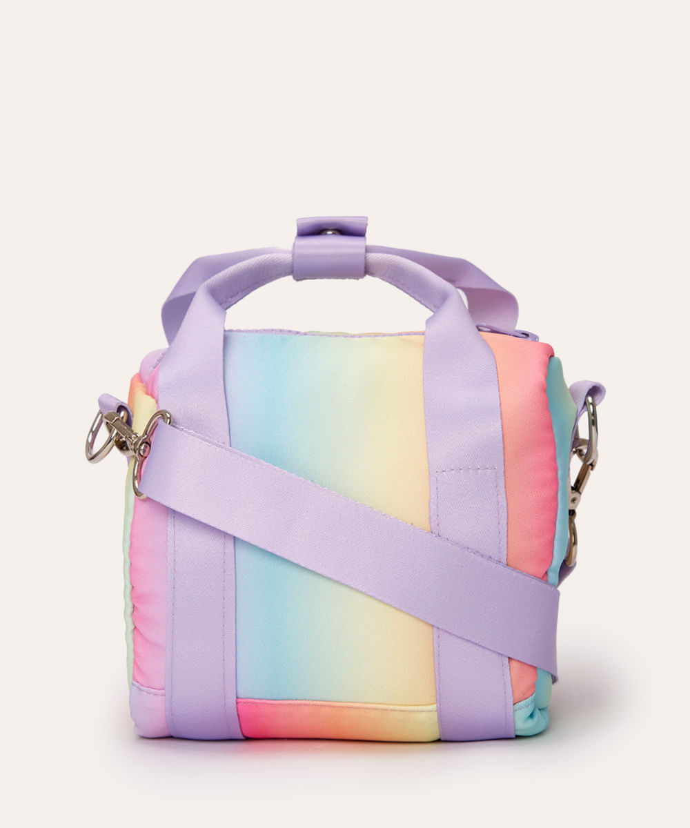 bolsa tie dye infantil com alça colorido