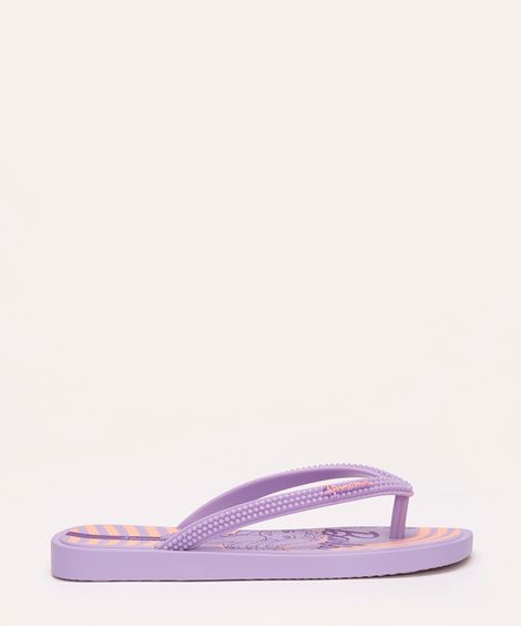 chinelo infantil barbie ipanema lilás