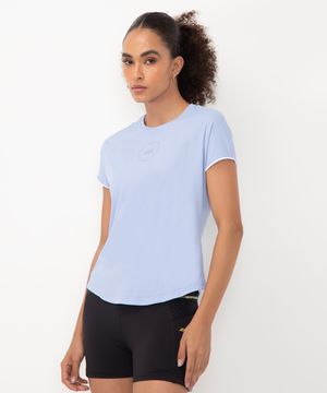camiseta sport manga curta com viés esportiva ace azul