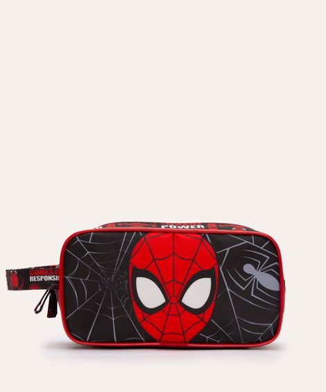 necessarie infantil homem aranha com alça preta