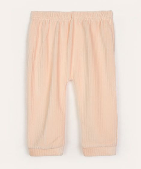 calça de plush infantil unicórnio rosa