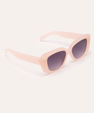 óculos de sol gatinho nude