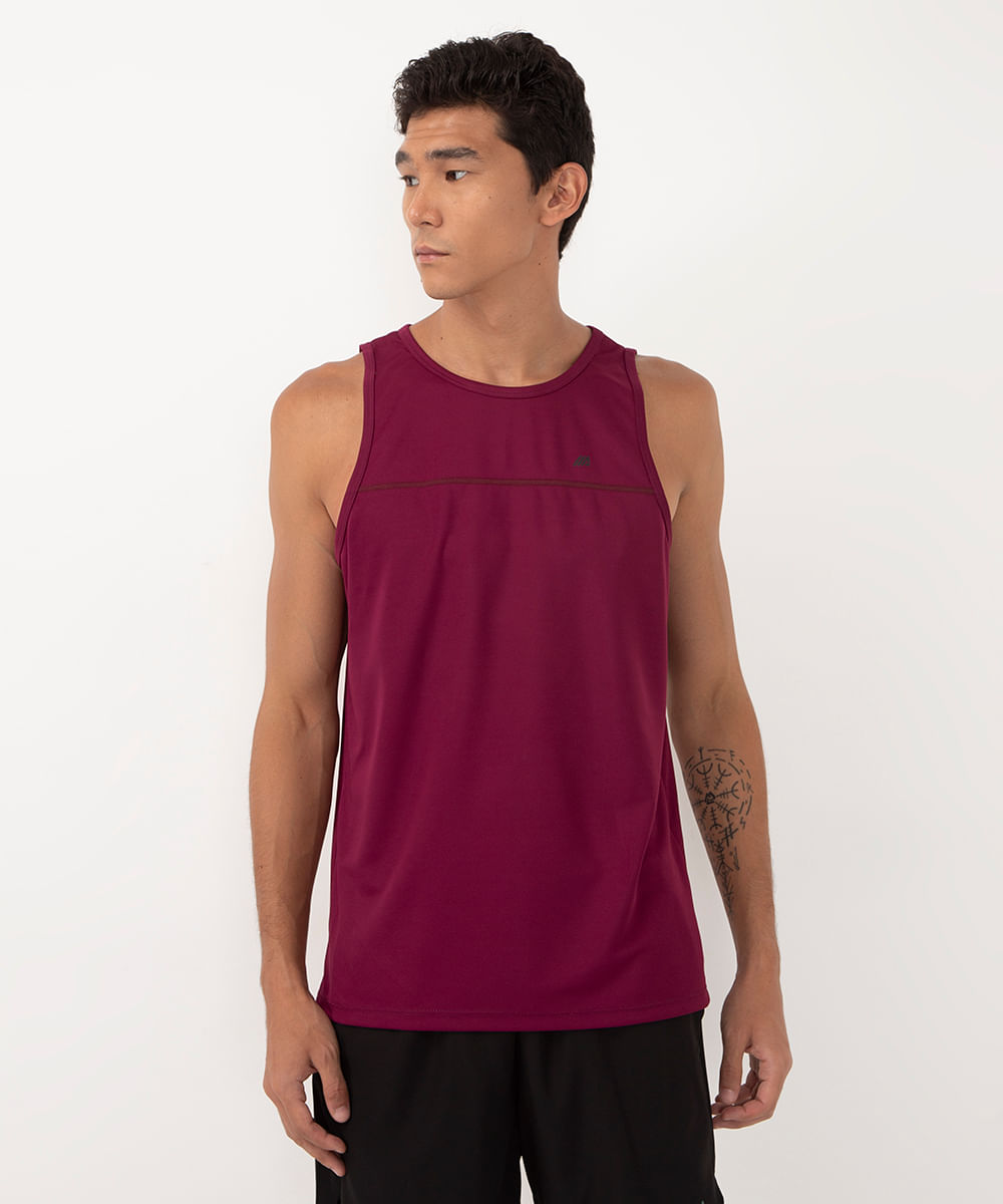regata com recorte esportiva roxo