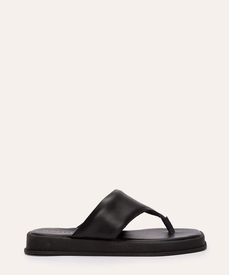 sandália flatform de dedo oneself preto