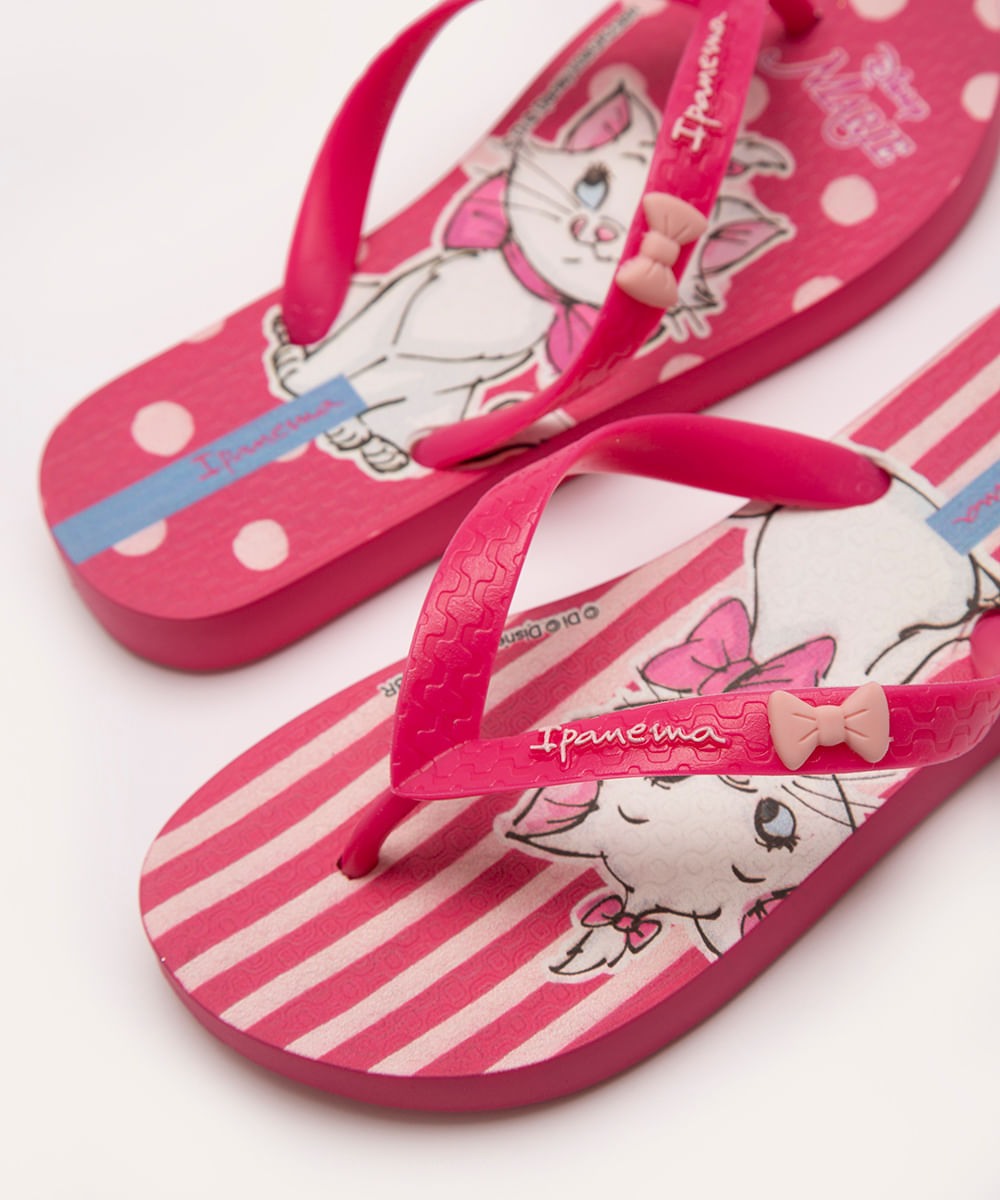 chinelo infantil marie disney ipanema rosa