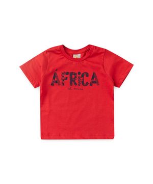Conjunto Jardineira Bebê Africa Vermelho