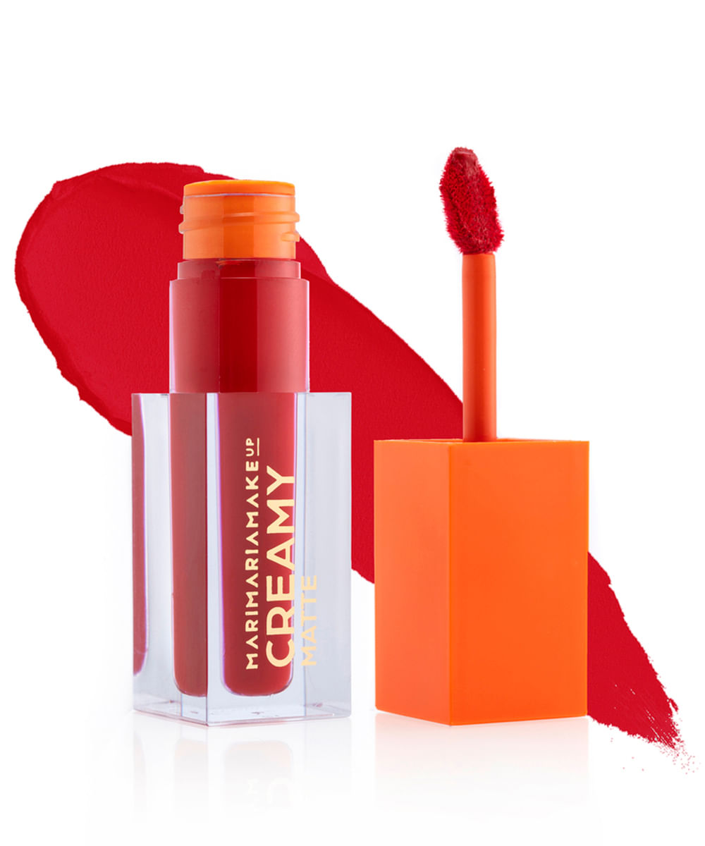 batom líquido creamy matte blazing mari maria