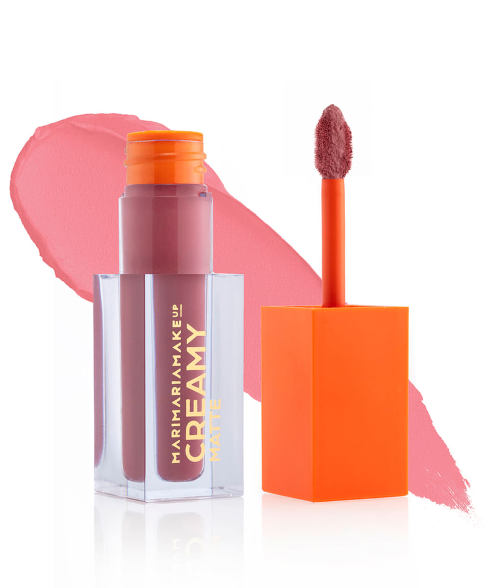 batom líquido creamy matte rose nude mari maria