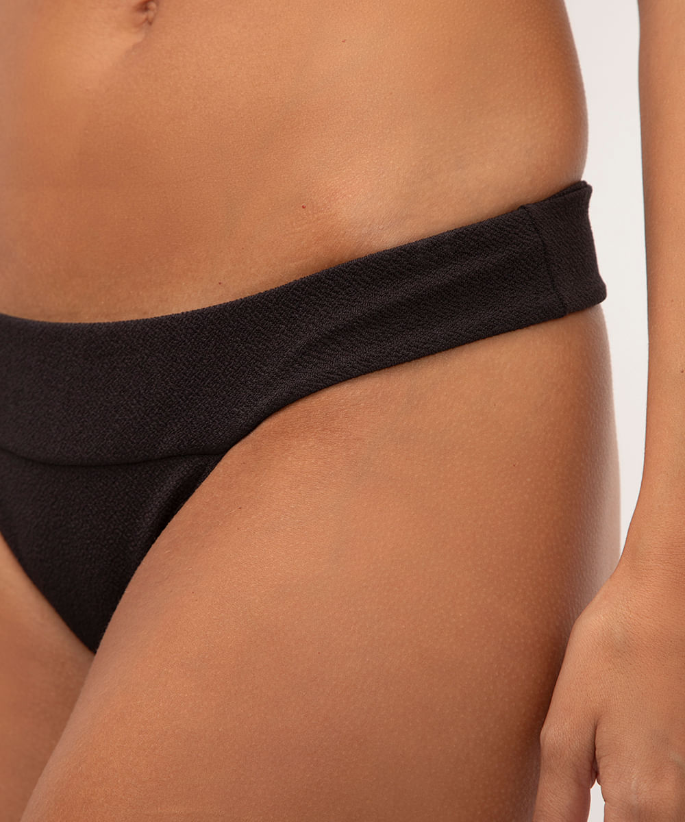 calcinha biquini tanga com proteção uv preto