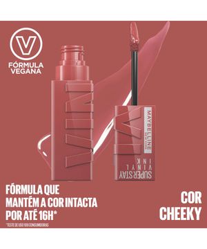 batom líquido ny superstay vinyl ink cheeky