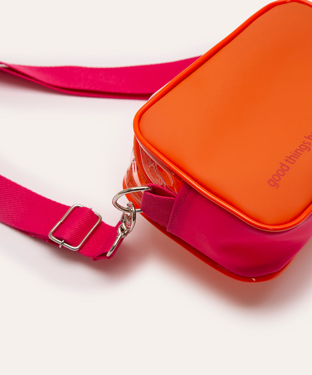 bolsa transversal emborrachada colorida