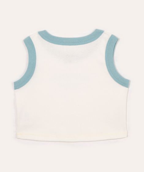 cropped infantil greenfluencer ciclos off white