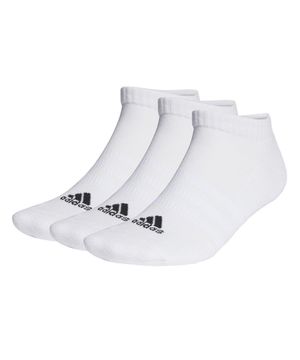 Kit 3 Pares de Meias Adidas Cano Baixo Branco