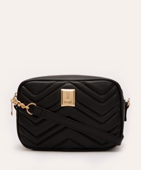 bolsa cross matelasse vizzano - PRETO