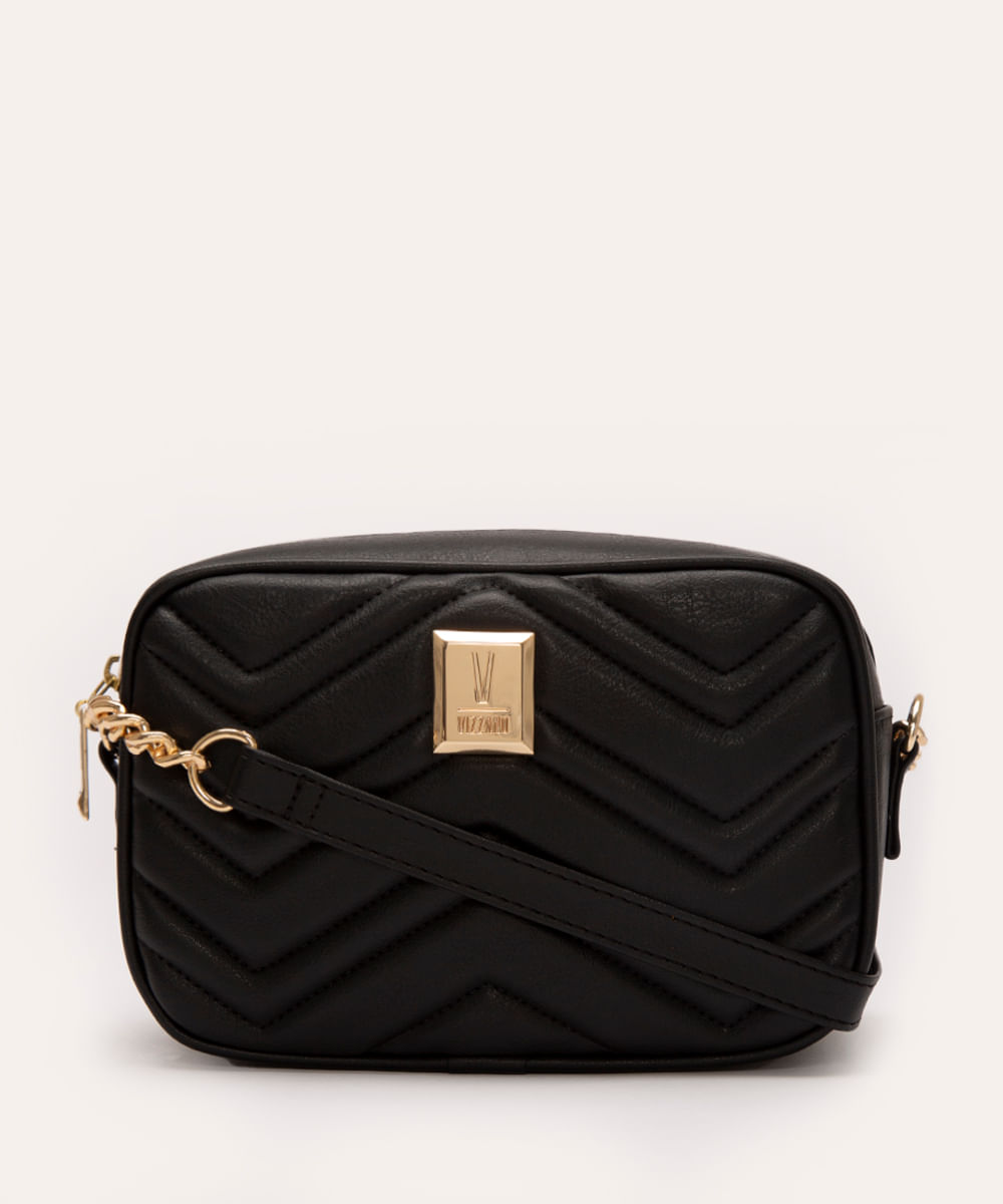 bolsa cross matelasse vizzano - PRETO