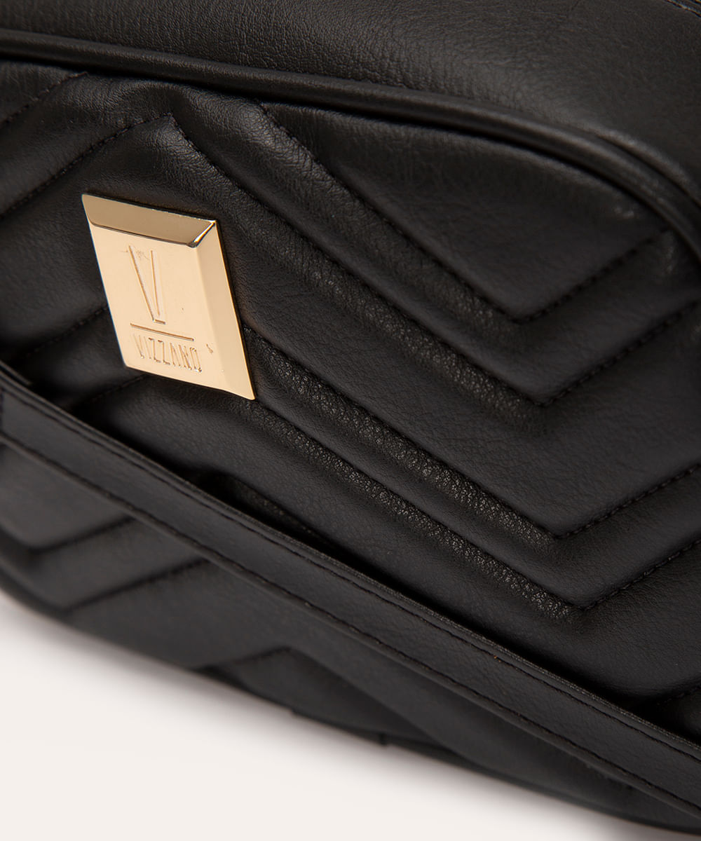 bolsa cross matelasse vizzano - PRETO