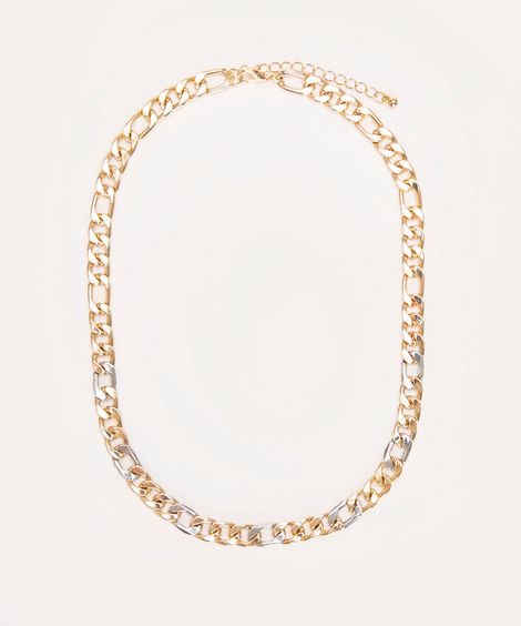 colar corrente básico dourado