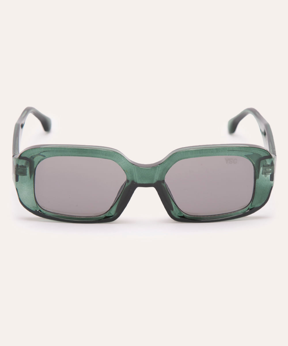 óculos de sol oval verde
