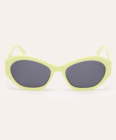 óculos de sol oval verde