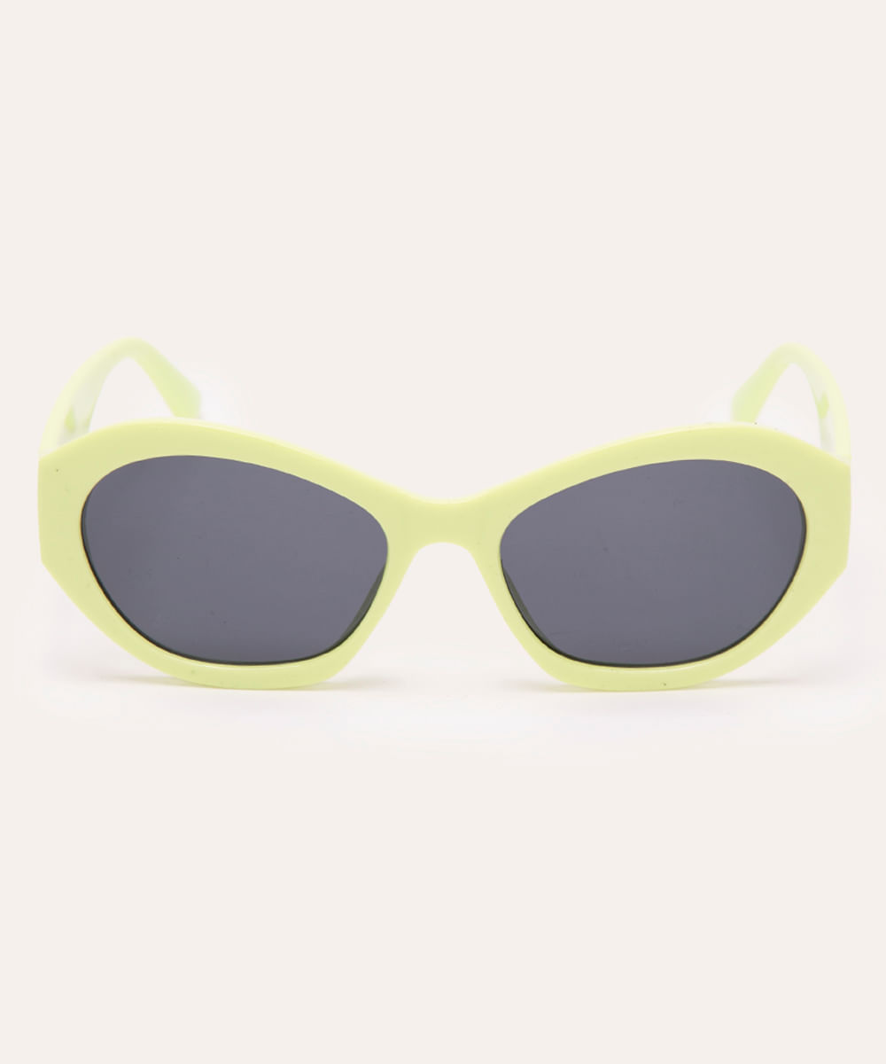 óculos de sol oval verde