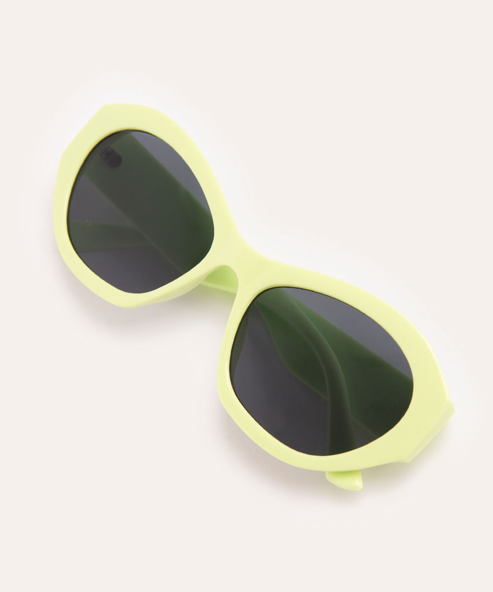 óculos de sol oval verde