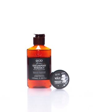 kit qbs travel shampoo whisky 100ml e pomada walk 7g