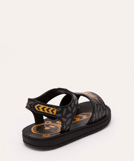 sandália infantil batman grendene preto