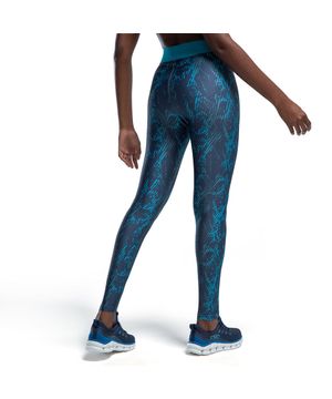 Legging de Treino Feminina Eleva Estampada Olympikus Azul