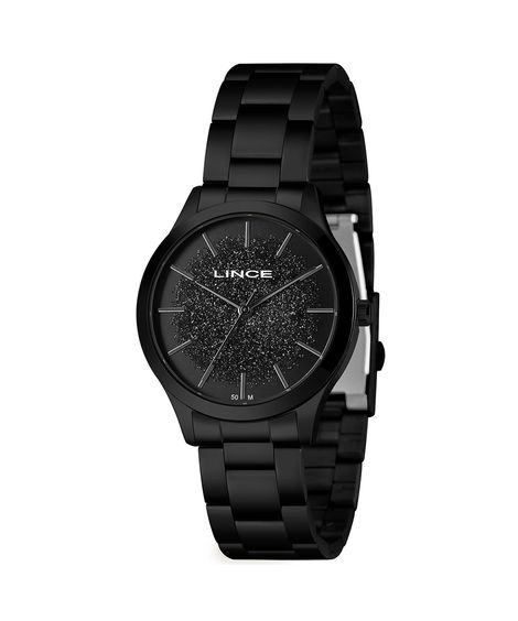 relógio analógico lince LRN4774L38 P1PX preto