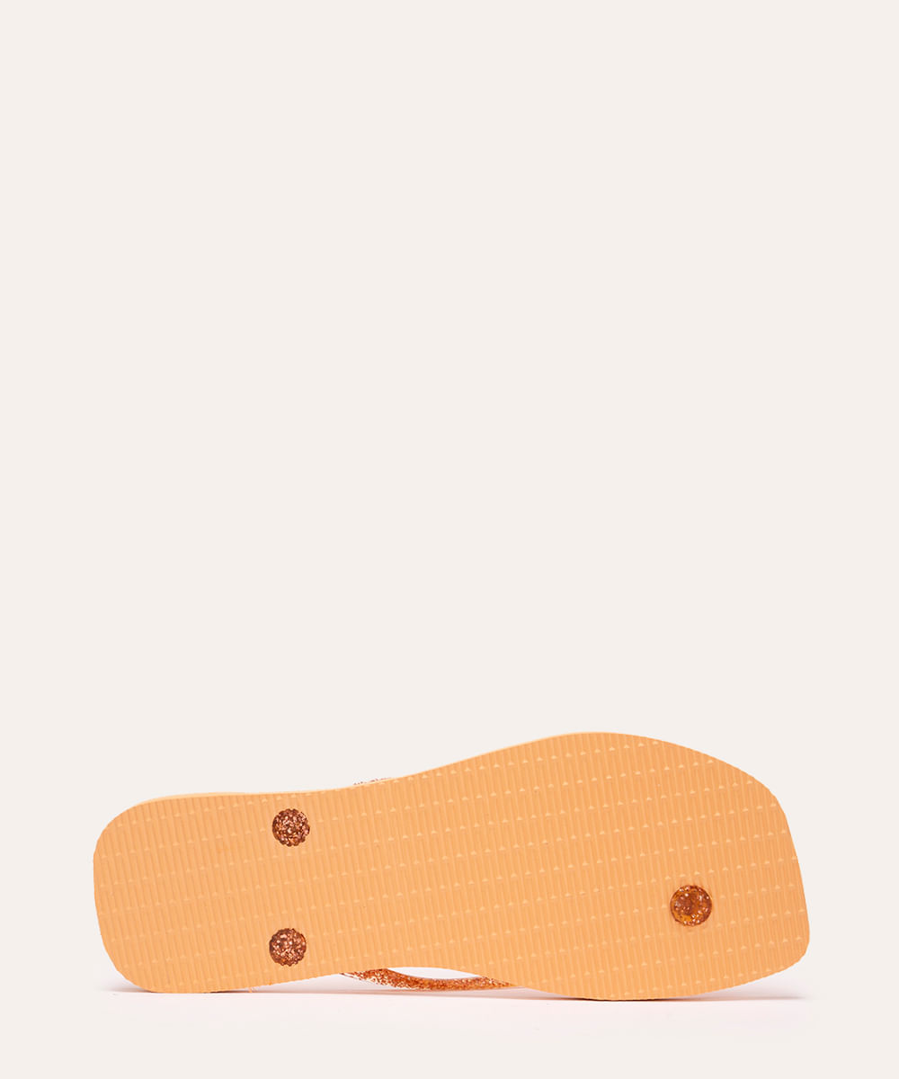 chinelo havaianas slim folia laranja
