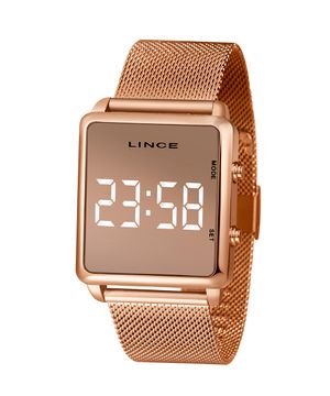 relógio digital lince mdr4619l bxrx rosa