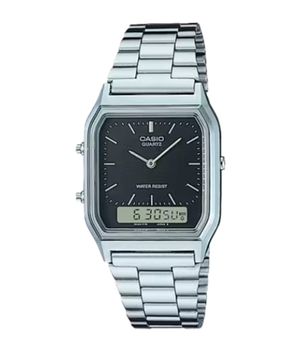 relógio digital casio AQ-230A-1DMQ prata