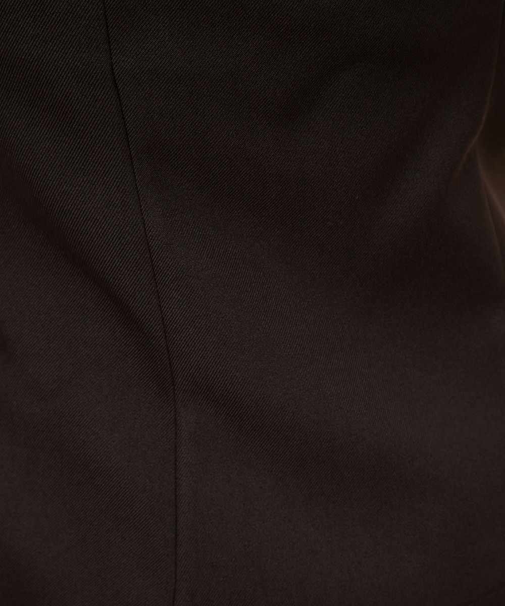blusa botões sem alça mindset preta