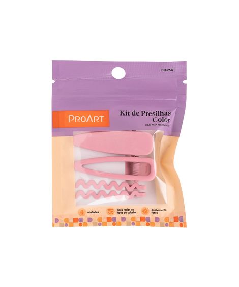 proart kit presilhas rosa 4 peças