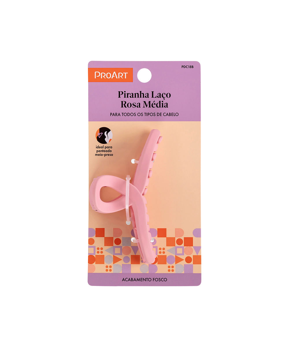 proart piranha laço rosa média