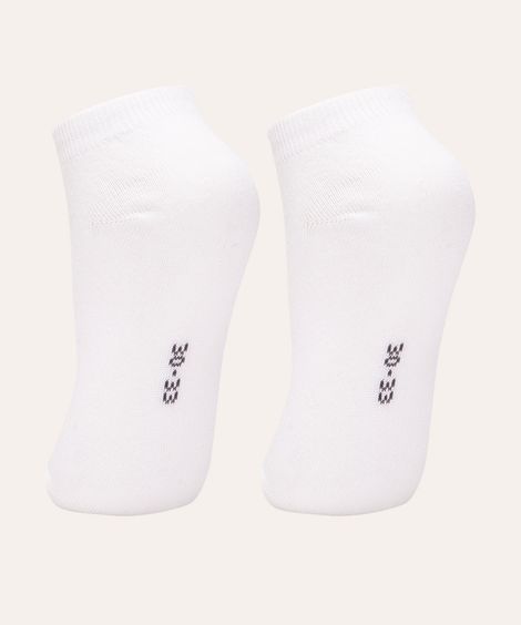 kit de 2 meias soquete infantil branco