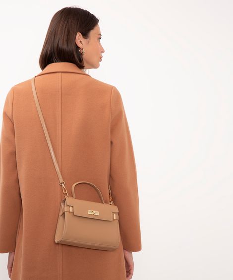 bolsa com alça transversal - nude