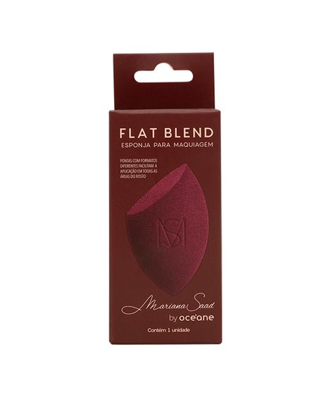 Esponja para Maquiagem Flat Blend Vinho - Mariana Saad by Océane  Único