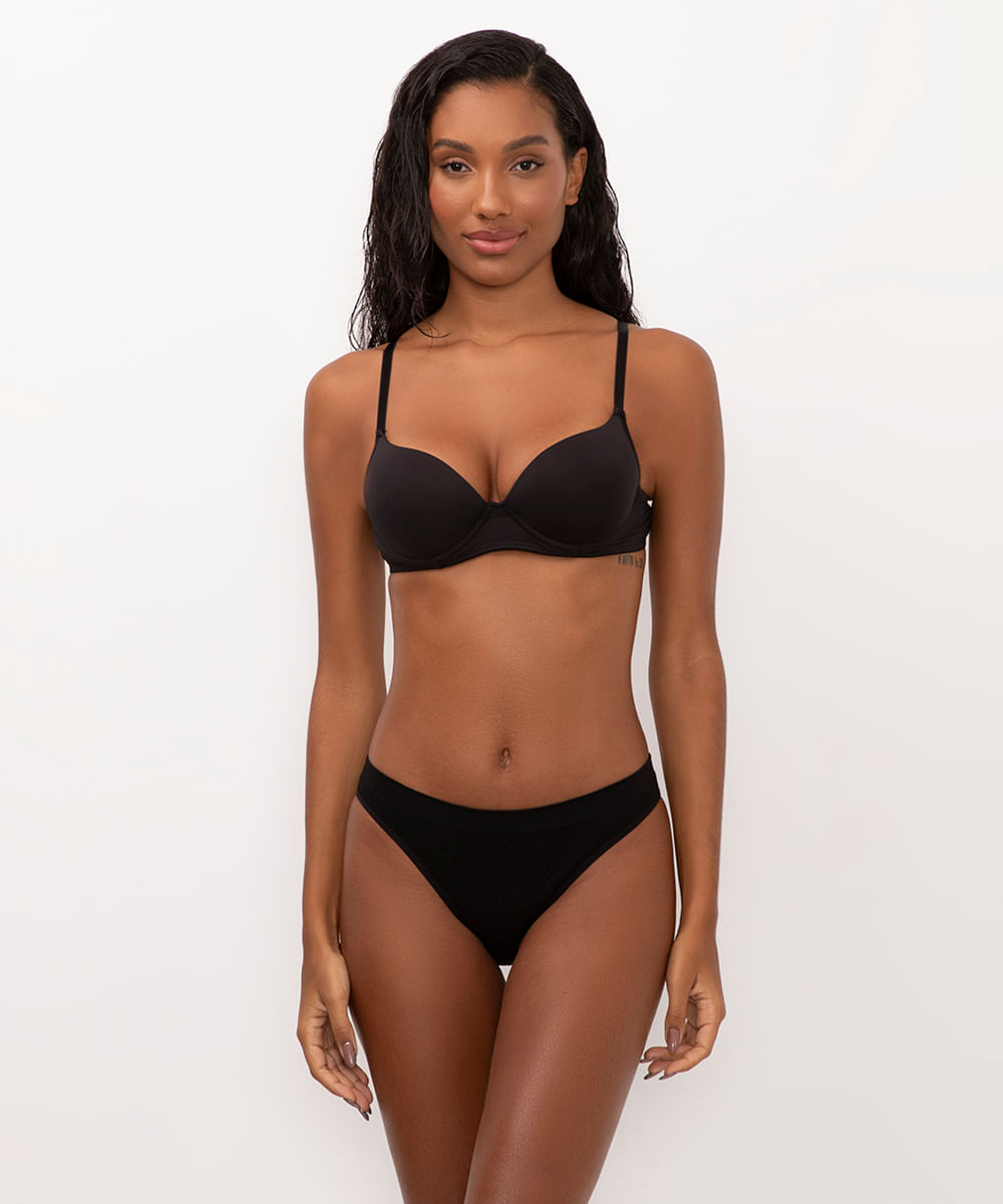 sutiã base com bojo preto