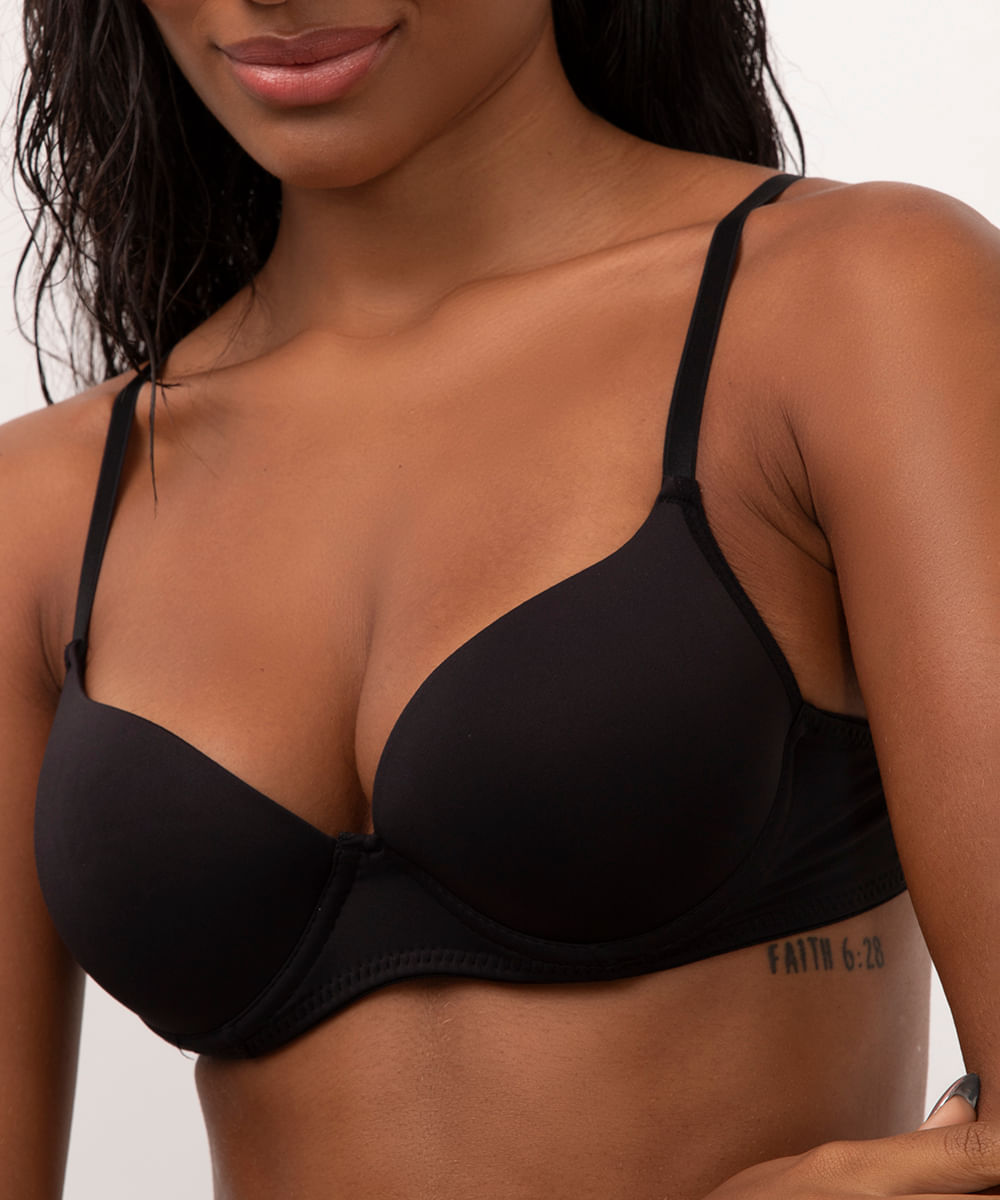 sutiã base com bojo preto