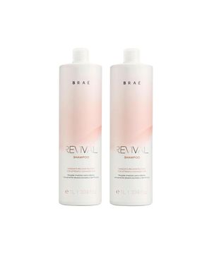 Kit Braé Revival Shampoo 1000ml - 2 Unidades