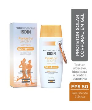 Isdin FotoProtetor Fusion Gel Sport Protetor Solar Corporal Natural FPS50 89,5g