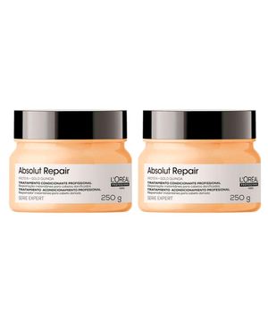 Kit L'Oréal Professionnel Serie Expert Absolut Repair Gold Quinoa - Máscara de Reparação 250 g - 2 Unidades