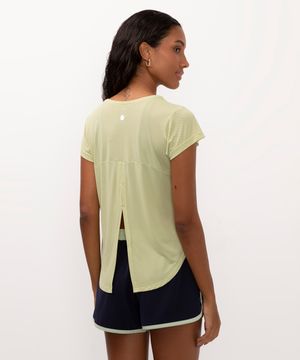 camiseta de poliamida oversized esportiva ace verde